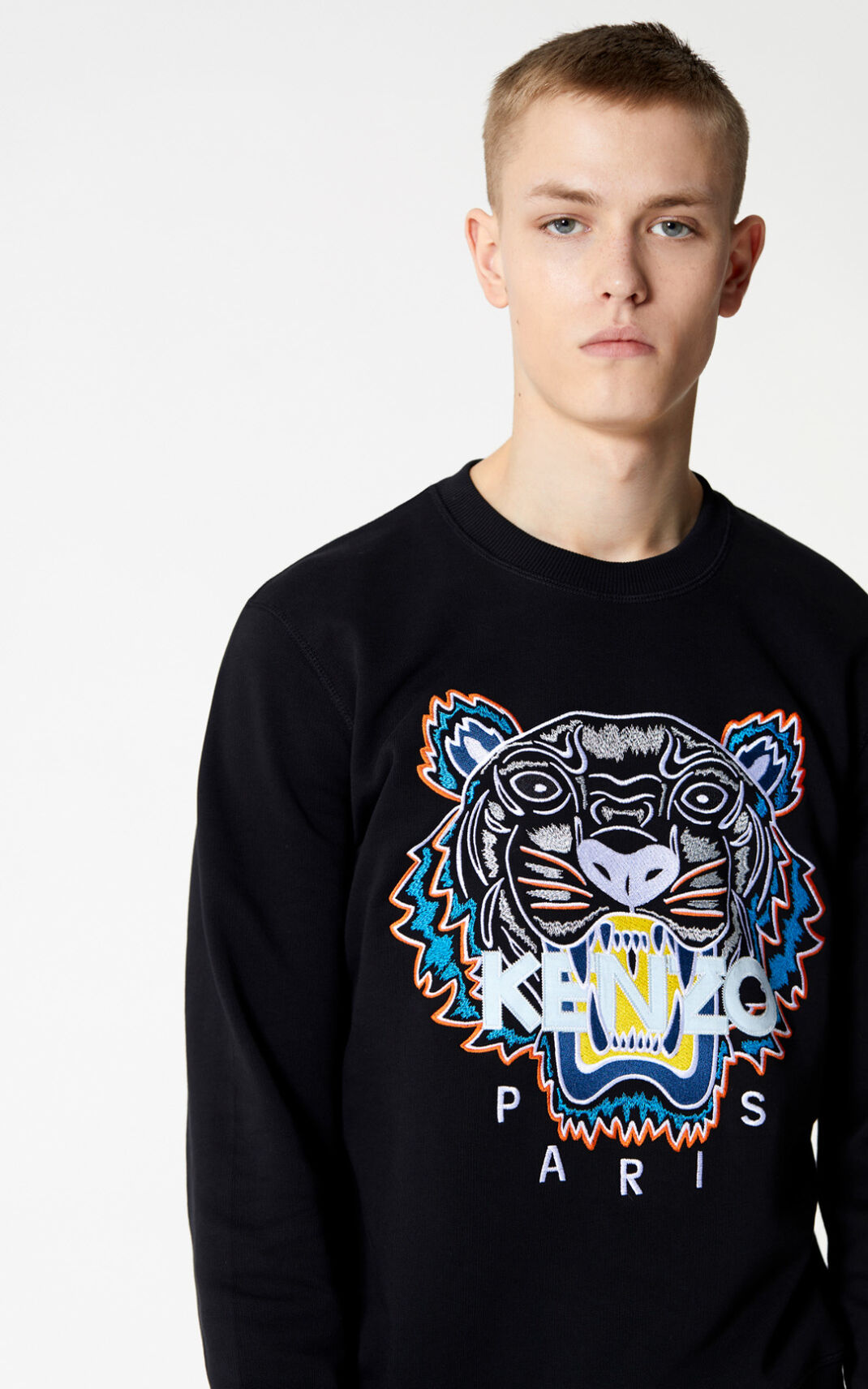 Kenzo Tiger Sweatshirt Black For Mens 5723SYHPZ